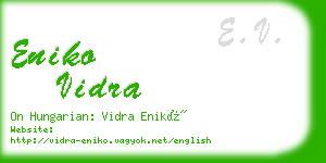 eniko vidra business card